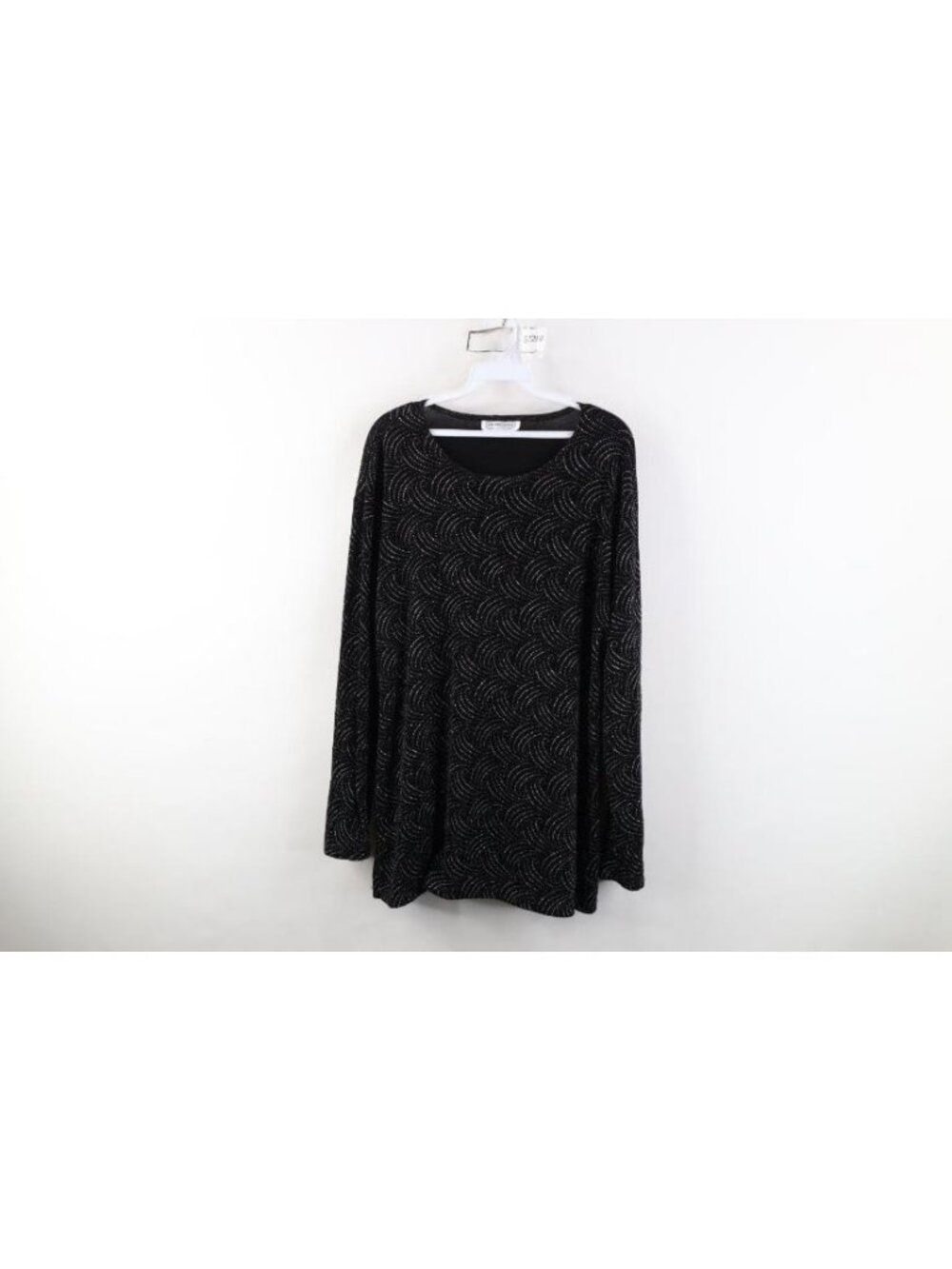 Vintage 90s Streetwear Womens Large Shiny Sequin Evening Tunic T-Shirt USA